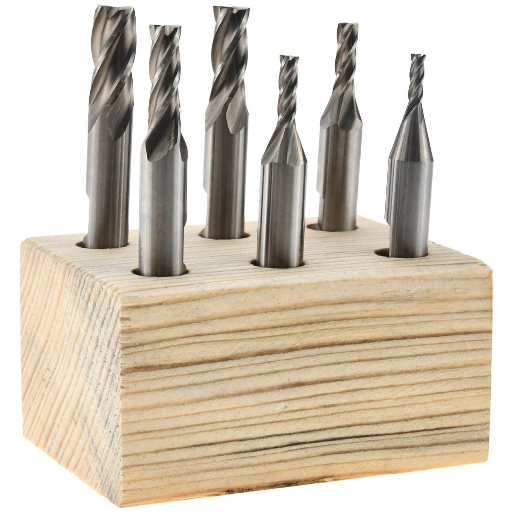 VALUE COLLECTION Value Collection 320-2116 4 Flute Square End Mill Set 6 Pc