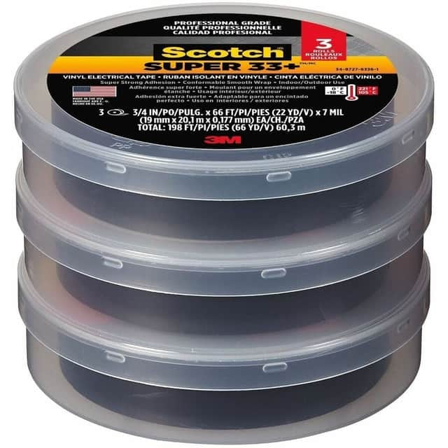 3M 3M MMM6132BA10 Super 33 Plus vinyl electrical tape 10RL-CT 6132BA10