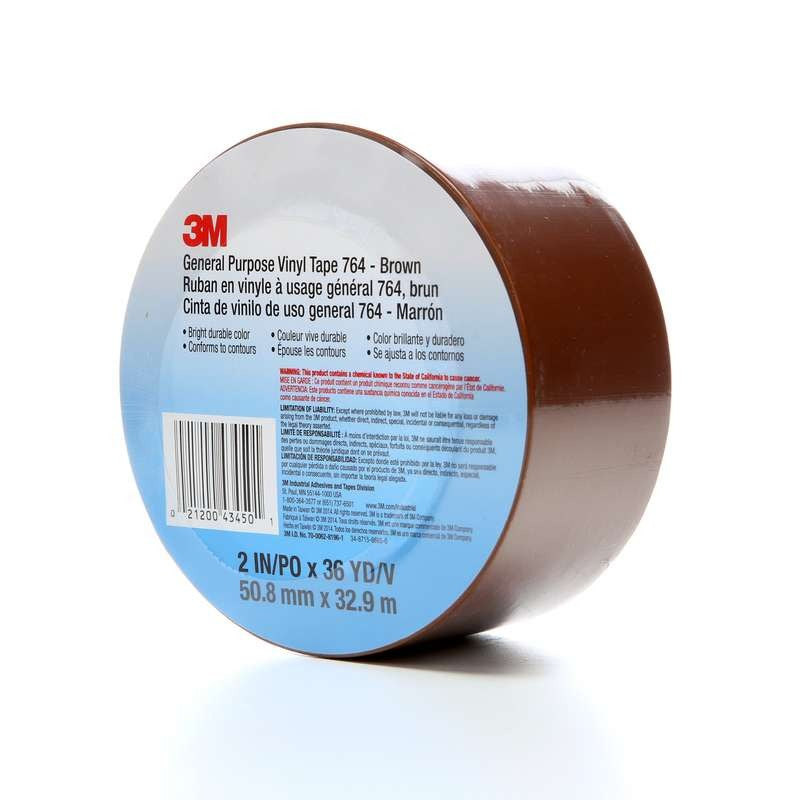 3M 3M 7000123892 General Purpose Vinyl Tape 764 2 in x 36 yd 5.0 mil 24 Roll/Case