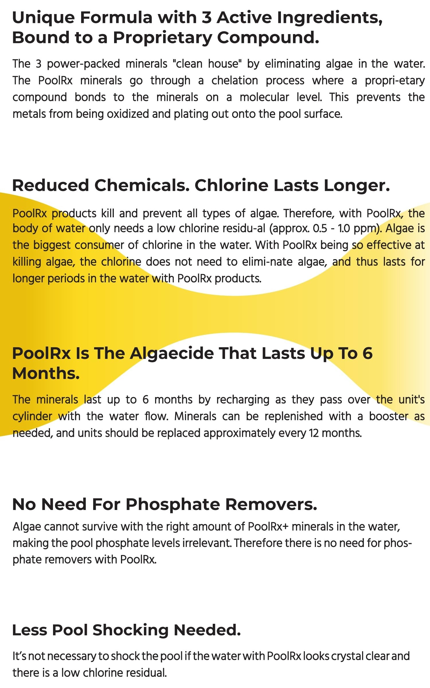 POOLRX Poolrx 331066 Pool Algae Eliminator 20k-30k Gallon