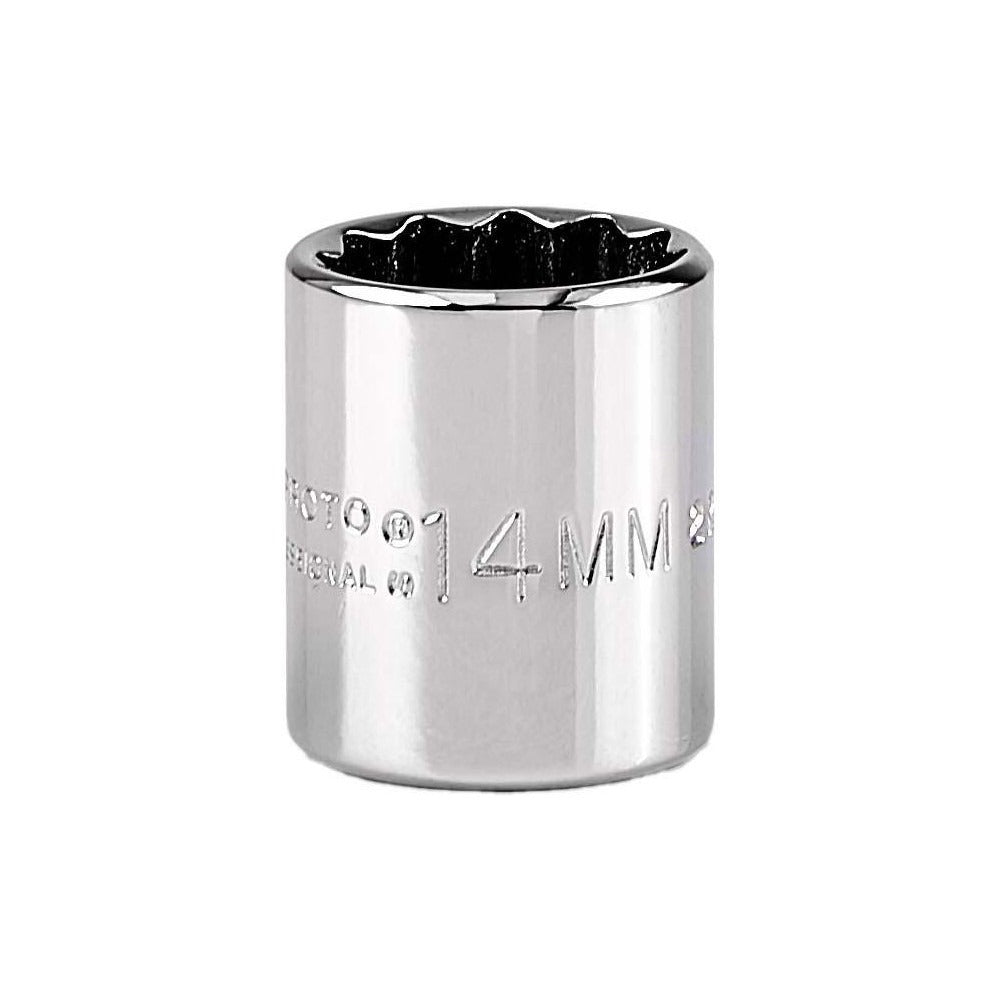 PROTO Proto J4714TM 14mm 12-point 1/4 Drive Hand Socket