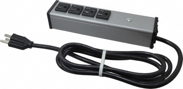WIREMOLD Wiremold UL101BC Power Outlet Strip 4 Outlets 15A 120V