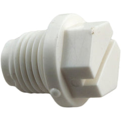 Praher E-15-S1 Plug, Praher ABS 1-1/2/2 Top/Side Mt Valves, w/O-Ring, Wht