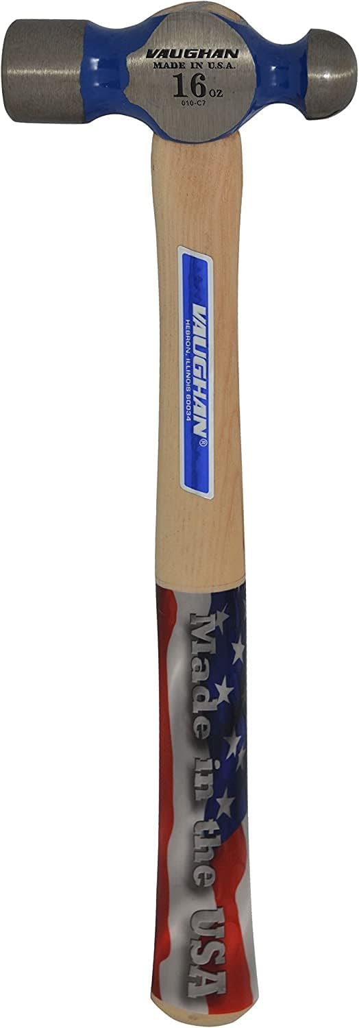 VAUGHAN Vaughan TC016 16-Ounce Commercial Ball Pein Hammer, White