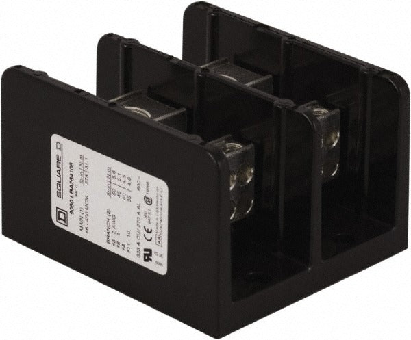 SCHNEIDER ELECTRIC Square D 9080LBA264108 Power Distribution Block 2P 335A