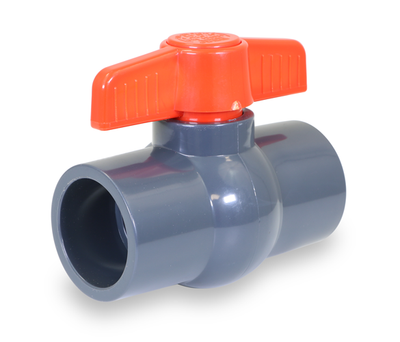 Everflow 270S012 | 1/2 SCH. 80 PVC SOLVENT BALL VALVE GRAY NSF APPROVED | 270S012