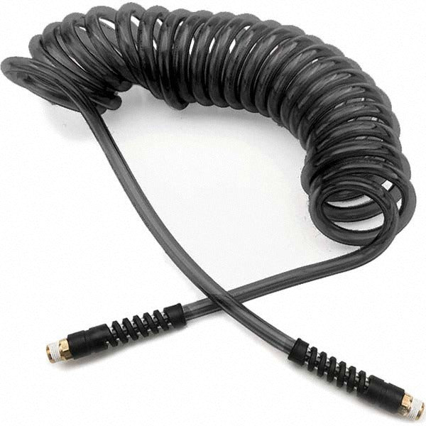 PARKER Parker 95UFS64BLK025 Coiled Air Hose 1/4 in Id 25 Ft Black