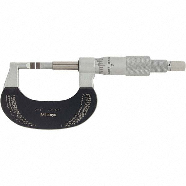 MITUTOYO Mitutoyo 122-151-10CAL Blade Micrometer 1 in Mechanical