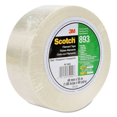 3M Scotch 7000028932 Filament Strapping Tape 893 48mm 6mil