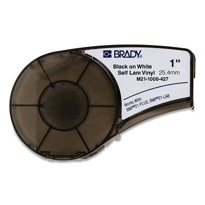 BRADY Brady 110928 Vinyl Label Maker Labels Translucent White