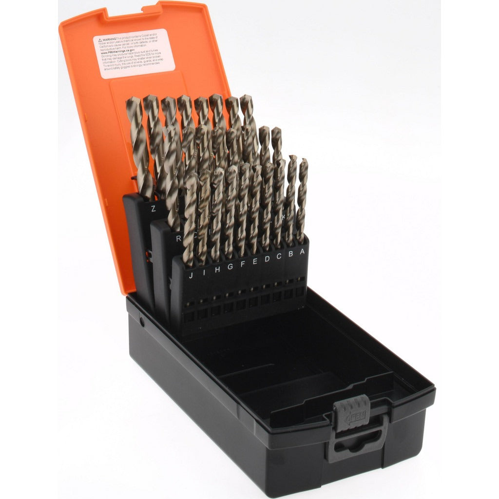 HERTEL Hertel 66693722 Cobalt Drill Bit Set 26 Pc Letter A-z