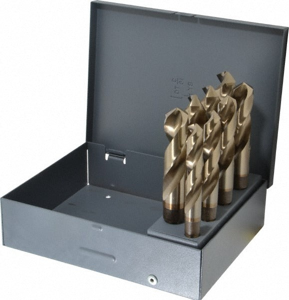 CHICAGO-LATROBE Chicago-latrobe 69868 Reduced Shank Cobalt Drill Bit Set 8 Pc