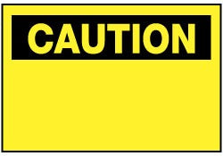 ACCUFORMNMC Accuformnmc C1AP Caution Blank Label 5x3 Inch Vinyl
