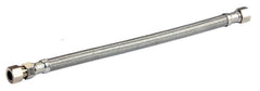 Everflow 27620-NL 20 SS Braided Delta Flex Supply 3/8 MIP Comp X 3/8 FIP Comp UPC/NSF61 Lead Free