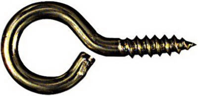 NATIONAL HARDWARE National Mfg N119-362 Brass Screw Eye 1-5/8in Size 8 3 Pack