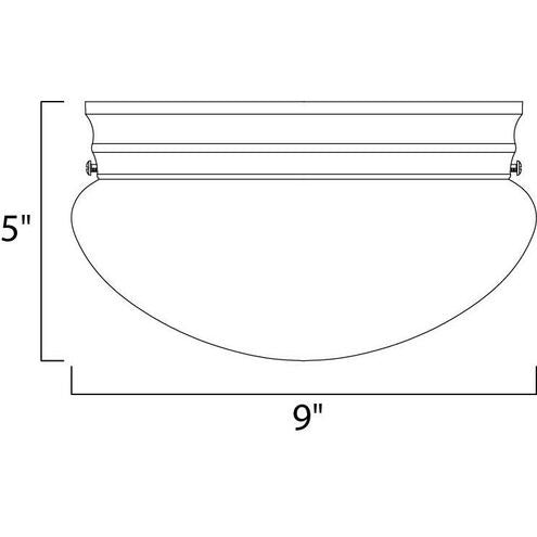 MAXIM LIGHTING Maxim Lighting 5881WTWT Essentials 2-Light 120W (9 in / 2-Light)
