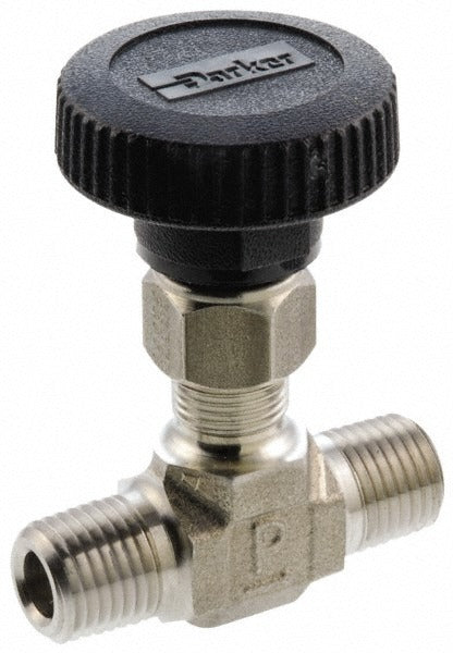 PARKER Parker 6M-V6LN-SS Needle Valve 3/8 Inch Mnpt 5000 Psi Ss