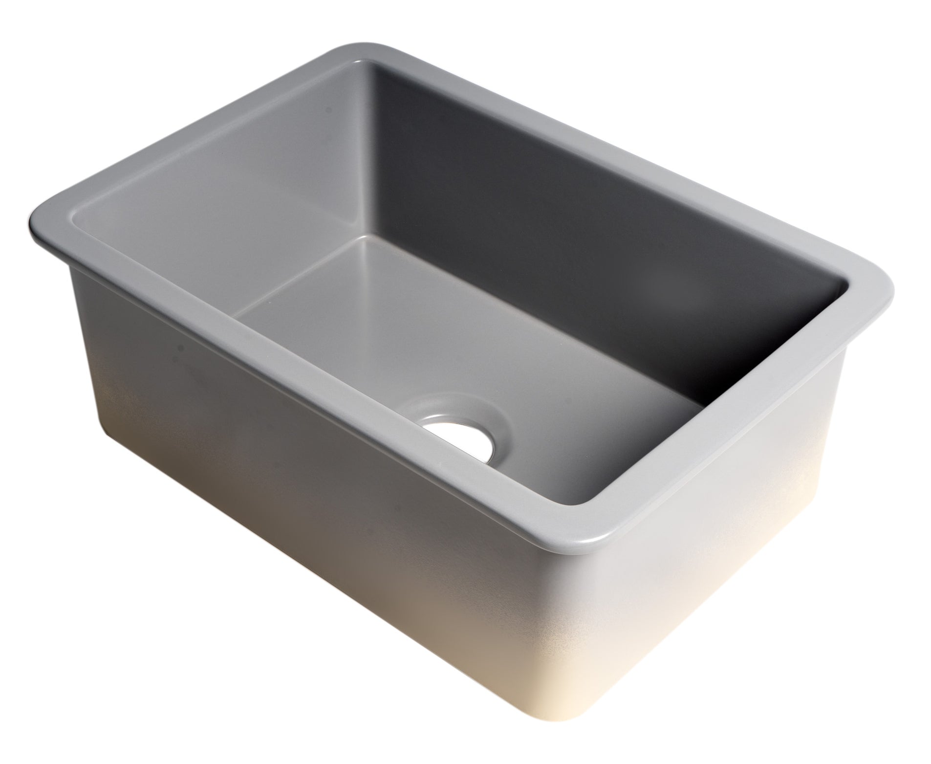 ALFI Alfi ABF2718UD-GM Gray Matte Fireclay Kitchen Sink 27x18