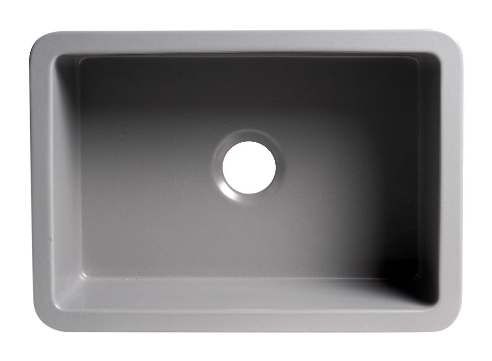ALFI Alfi ABF2718UD-GM Gray Matte Fireclay Kitchen Sink 27x18