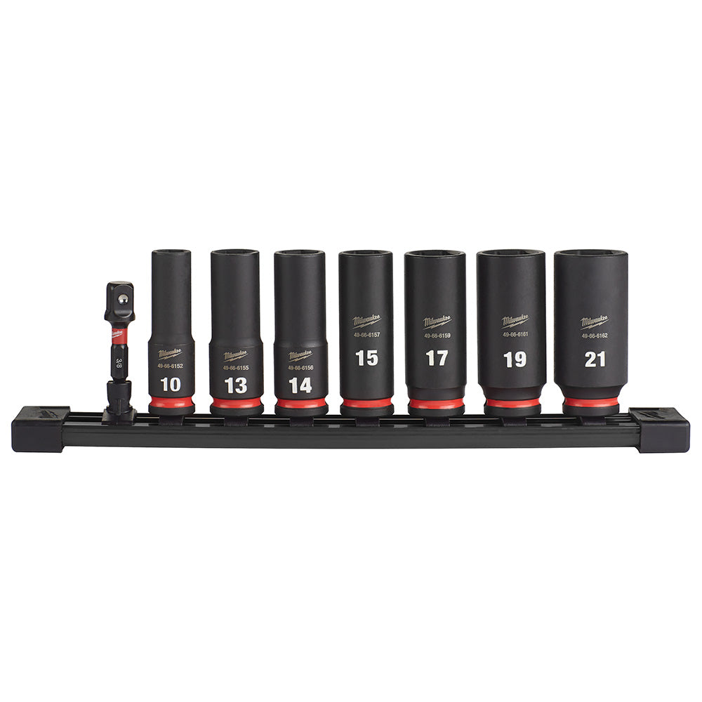 MILWAUKEE Milwaukee Tool 49-66-7021 Metric Deep Socket Set