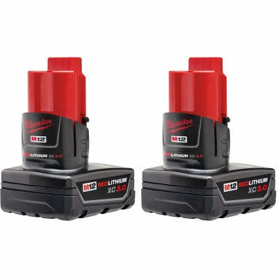 MILWAUKEE Milwaukee 48-11-2412 M12 Redlithium Xc 3.0ah Battery 2-pack