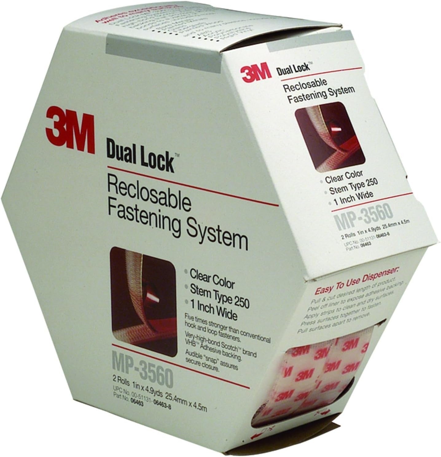 3M 3M MP3560 Dual Lock Reclosable Fastener (1 in x 176.4 in) 6463