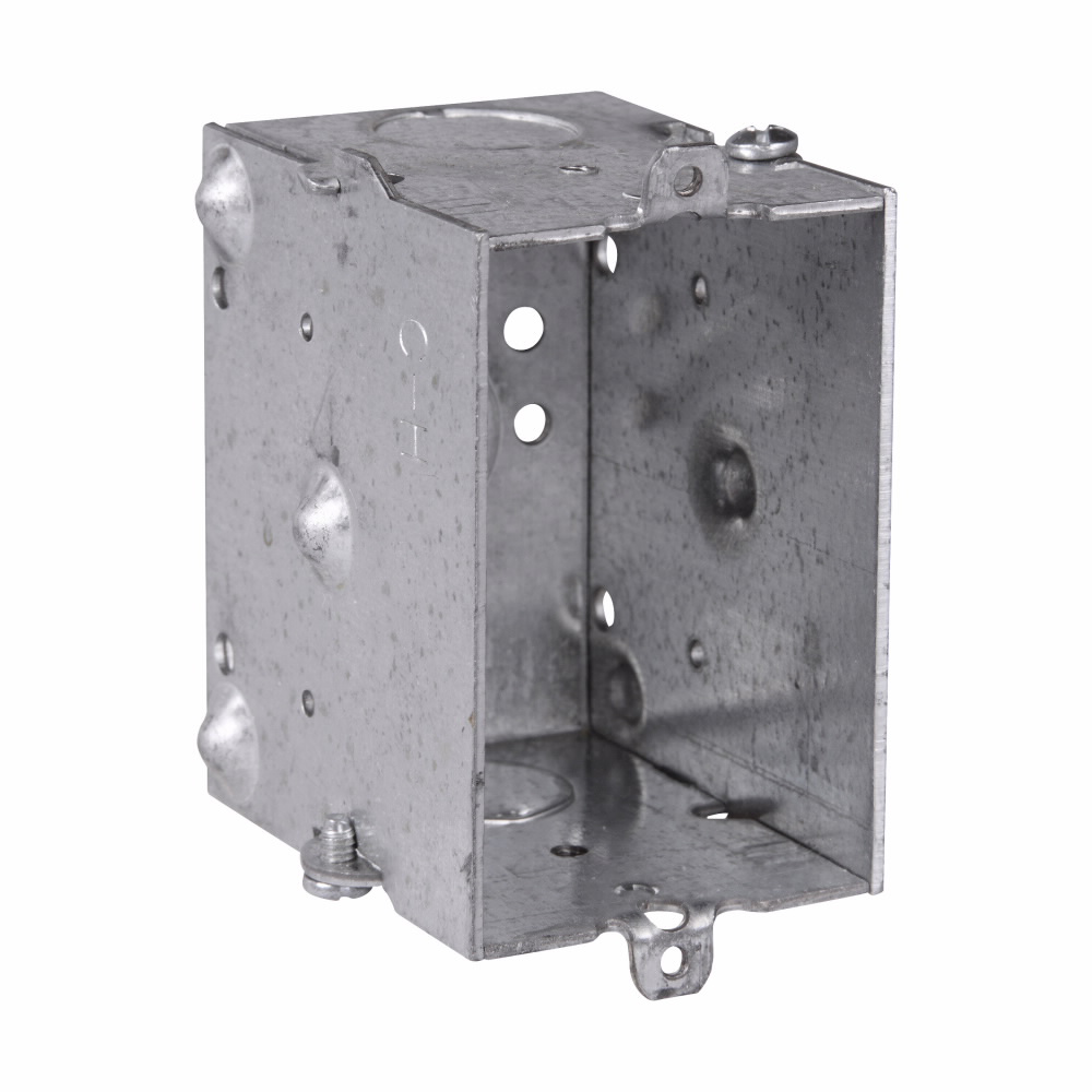 Crouse-Hinds TP214 Gangable Steel Switch Box 12.5 Cubic Inch Capacity