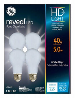 GE G E Lighting 46650 Led A19 5W 350 Lumens Bulb 4 Pack