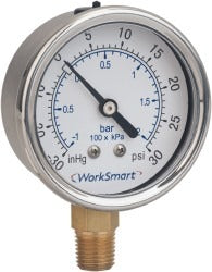 VALUE COLLECTION Value Collection 116AL20VAC Vacuum Pressure Gauge 2 in Npt