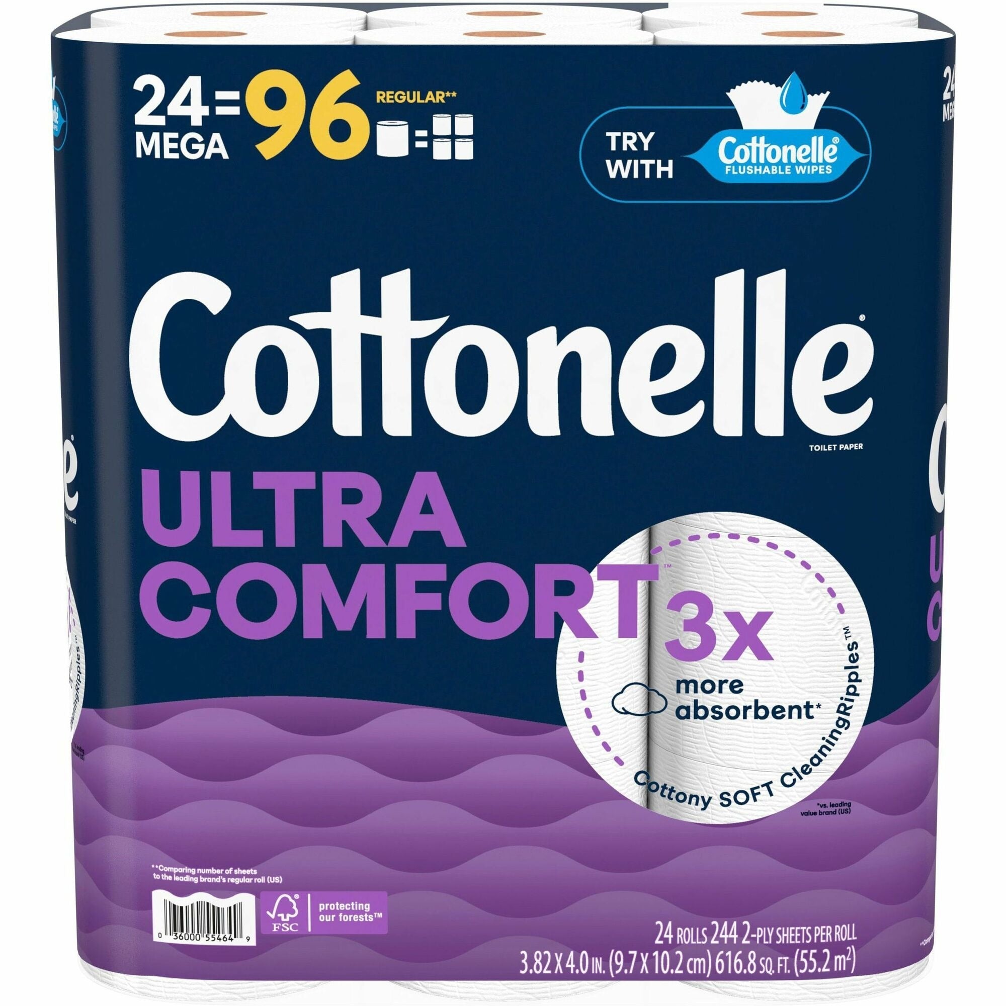 KIMBERLY-CLARK Kimberly-Clark KCC55464 Ultra Comfort Toilet Paper 24/Pack
