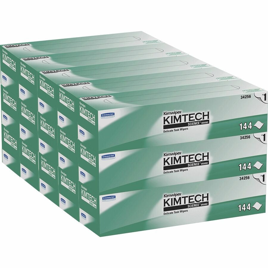 KIMBERLY-CLARK Kimberly-Clark KCC34256CT Kimtech Kimwipes Delicate Task Wipers (144/Box, 15/Carton)