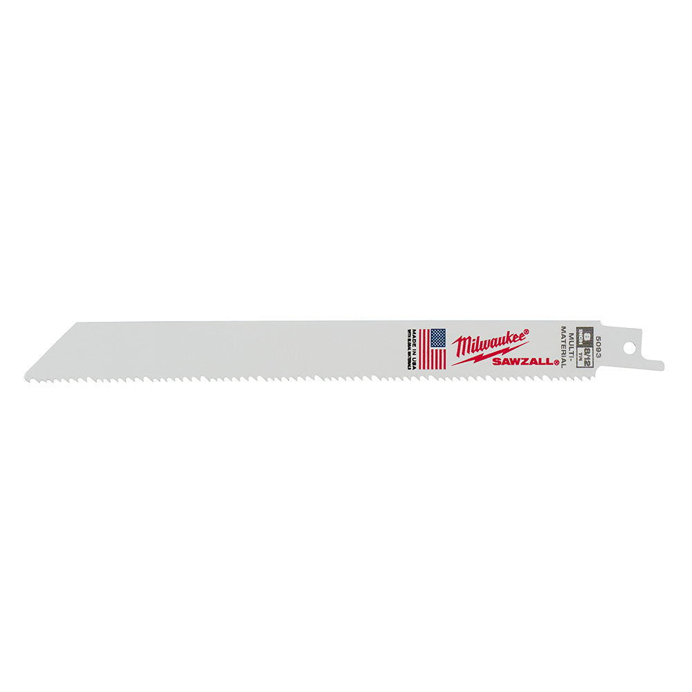 Milwaukee 48-01-2073 SAWZALL 8 in 8/12 TPI Thin Kerf Blades