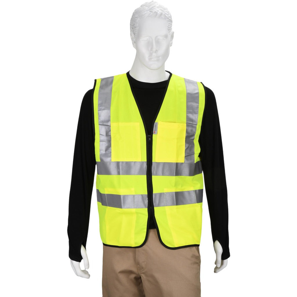 PRO-SAFE Pro-safe PS-ZPSRV-YL High Visibility Vest Large Ansi 2