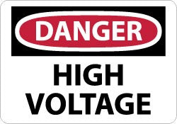 ACCUFORMNMC Accuformnmc D49PB Danger High Voltage Sign 10x14 Vinyl