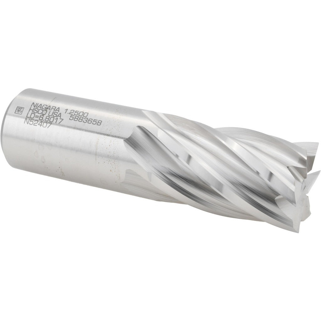 SECO TOOLS Seco 17011876 Square End Mill 1-1/4 in 6 Flute Cobalt