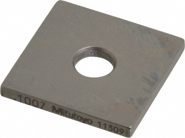 MITUTOYO Mitutoyo 614127-531 Square Steel Gage Block 0.1007 in