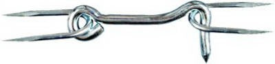 NATIONAL HARDWARE National Mfg N122-168 Gate Hook Staple 4 Inches Zinc 5 Pack