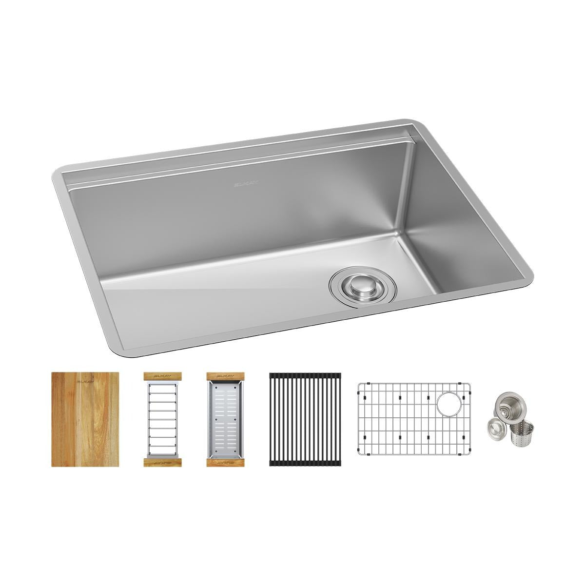 BSC PREFERRED Bsc Preferred EFRU24169RTWC Undermount Kitchen Sink