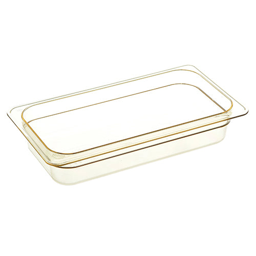 Hot Pan Third x 2 1/2 In Amber for Cambro CAM32HP150