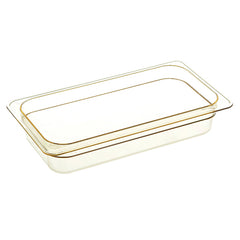 Hot Pan Third x 2 1/2 In Amber for Cambro CAM32HP150