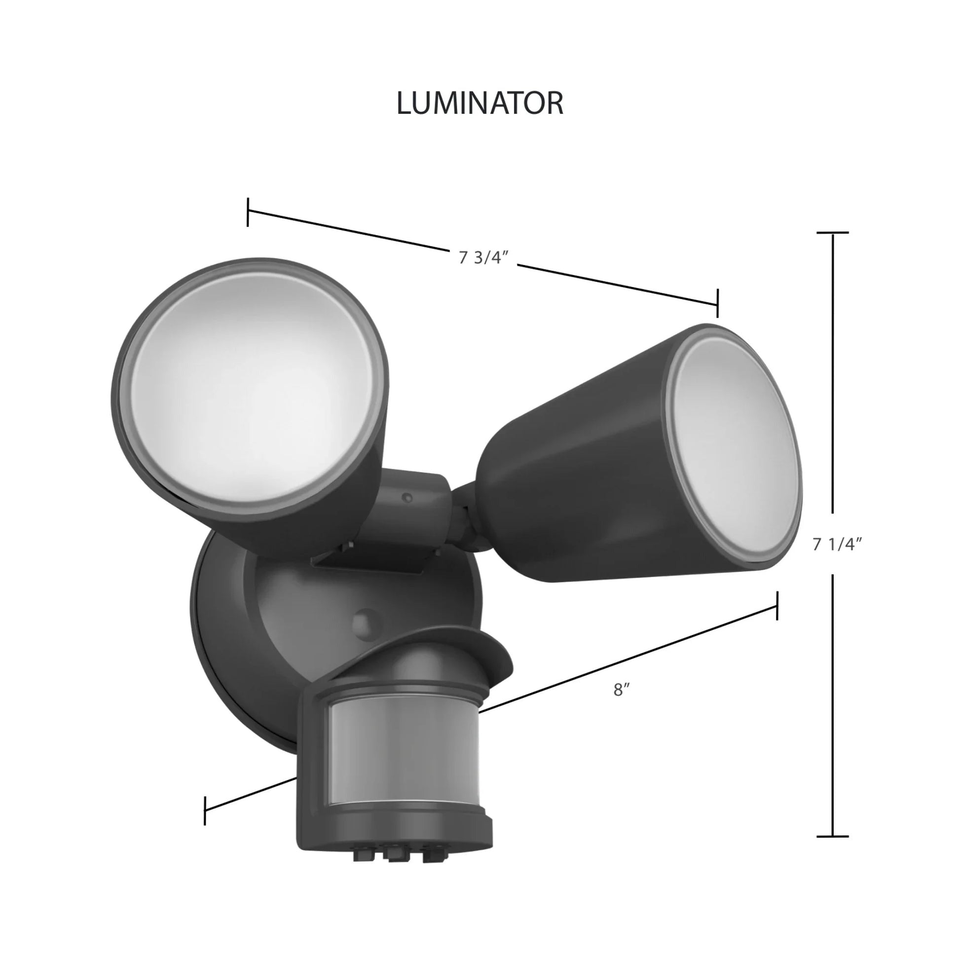 RAB LIGHTING Rab Lighting LU160B Luminator Field-Adjustable Floodlight 20W (160Â°)