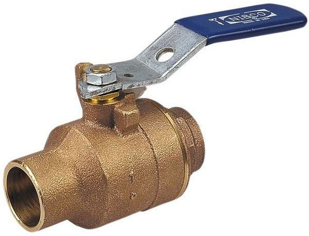 NIBCO Nibco NJ8300A Ball Valve 1 in Full Port Bronze Soldered