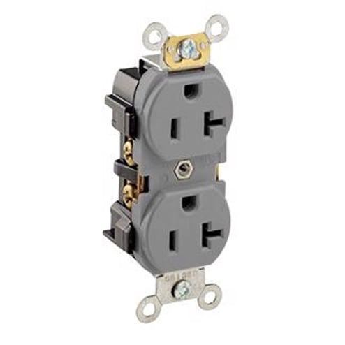 LEVITON Leviton 5352 Duplex Receptacle Nema 5-20R 20A 125V Industrial