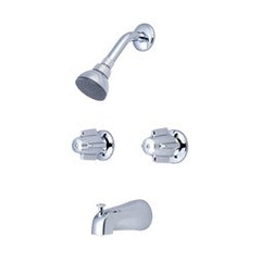 Central Brass 897 Tub and Shower Faucet 2 Knob Chrome 1/2 Inch Sweat