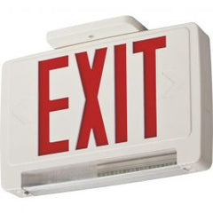 Lithonia Lighting ECBR LED M6 LED Exit Sign with Integrated LED Emergency Light Bar 120/277 VAC 3 Watt