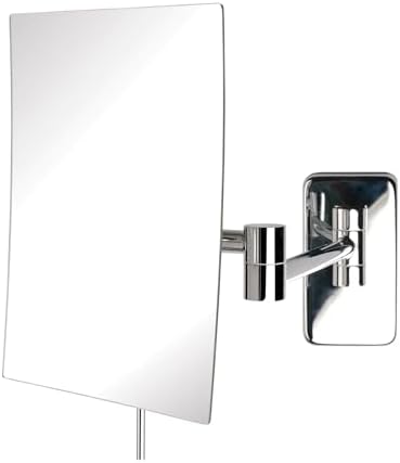 JERDON Jerdon JRT695C Wall-mounted Makeup Mirror 5X Magnification