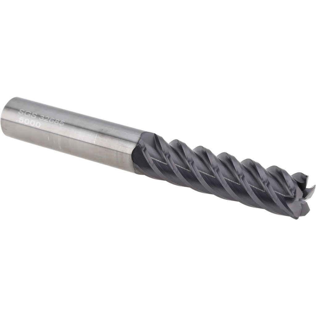 KYOCERA SGS PRECISION TOOLS Sgs 32685 Corner Radius End Mill 1/2 in 5 Flute Altin