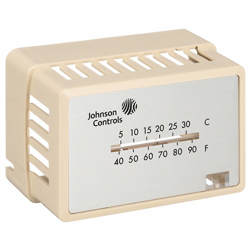 JOHNSON CONTROLS Johnson Controls T-4000-2142 Thermostat Cover Beige Horizontal Mount