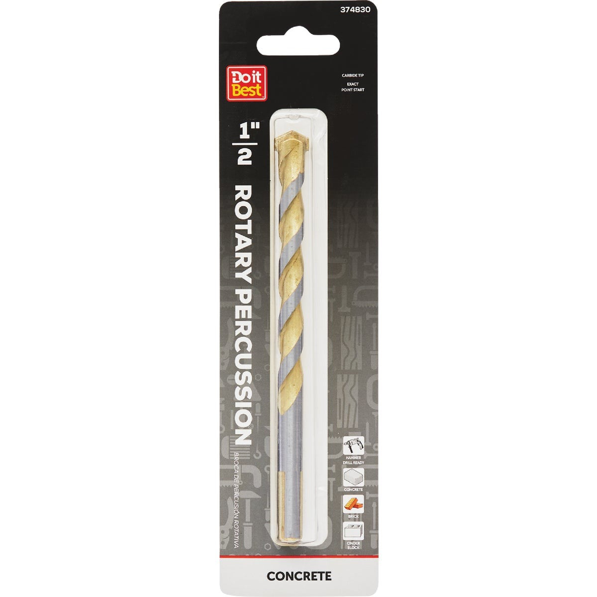 BSC PREFERRED Bsc Preferred QJDIB-MB-024 Masonry Drill Bit 1/2 Inch