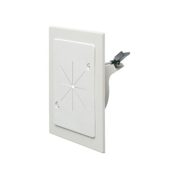 ARLINGTON Arlington CE1RP Cable Entry Bracket Slotted Cover White